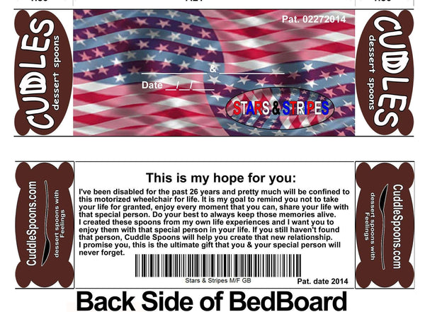 Stars and Stripes Bed back board - This is my hope for you *Don't take Life for Granted  – Red, White and Blue.