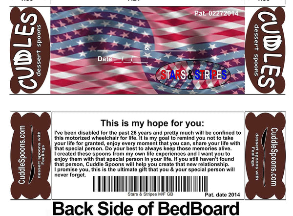 Stars & Stripes Bed back board - This is my hope for you *Don't take Life for Granted  – Red, White and Blue.