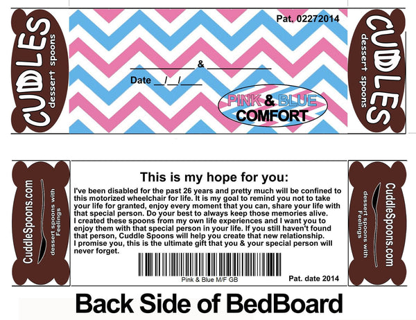 Pink & Blue Bed back board - This is my hope for you *Don't take Life for Granted.