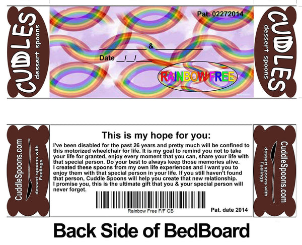 Rainbow Free Bed back board - This is my hope for you *Don't take Life for Granted  – LGBTQ Pride.