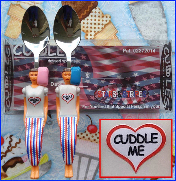 Stars and Stripes Cuddle Me - Fun Novelty Keepsake Gift for Couples in any Relationship.