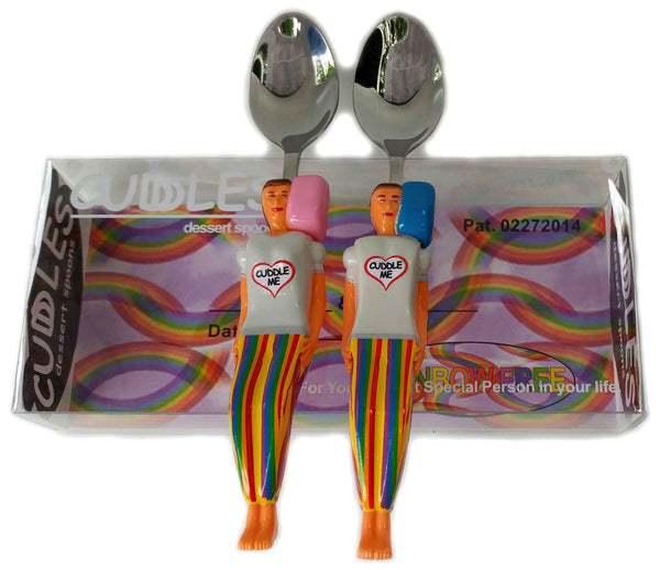 Rainbow Free Cuddle Me - Fun Novelty Keepsake Gift for Couples & Singles in any Relationship. LGBTQ, Gay & Lesbian Favorite!