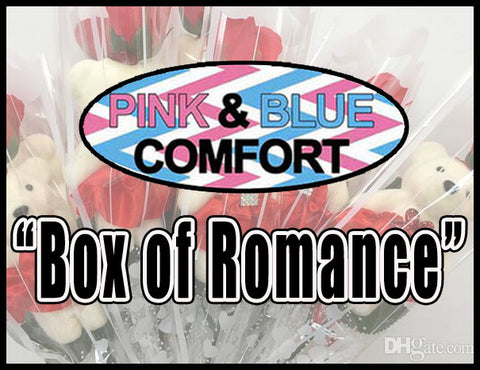 Box of Romance *Pink and Blue  – 7 Fun Games & Gifts for Couples & Singles in any Relationship.